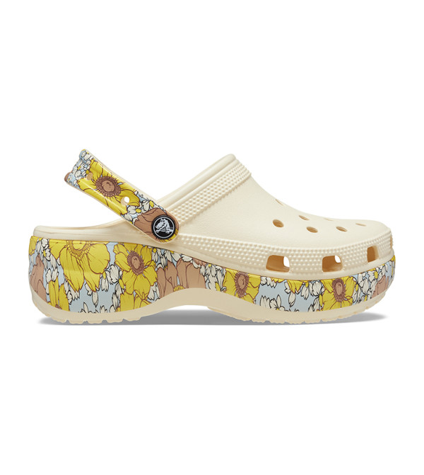 Classic Platform Retro Floral Clog