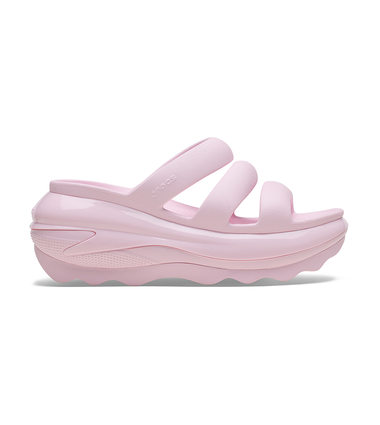 Crocs Mega Crush Triple Strap Sandal - Pink Crush | Journeys