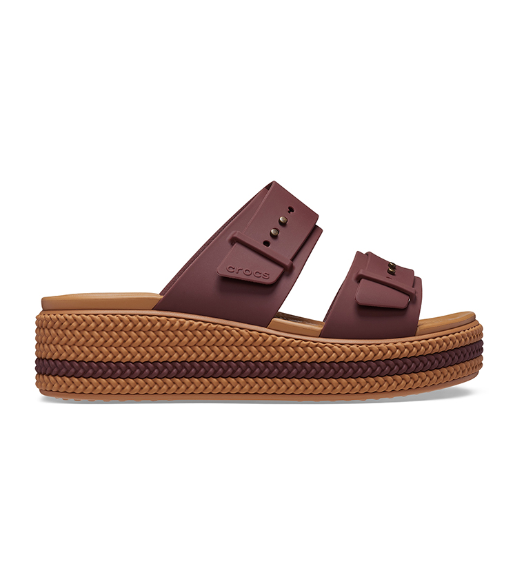 【Crocs】◆大人気◆Brooklyn Woven Buckle Sandals◆Chalk◆ Amazon.com | Crocs Womens Brooklyn Buckle Low Wedge Chalk 5