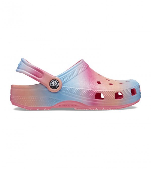 Light color tie online dye crocs