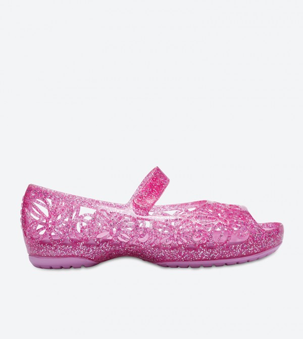 Isabella Glitter Peep Toe Sandals - Pink 202602-6JU