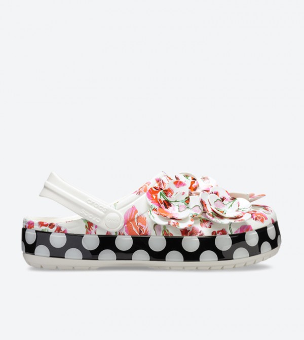 Women's CB Timeless Clash Roses Floral /Dots Clog