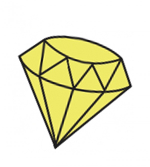 Yellow PVC Diamond