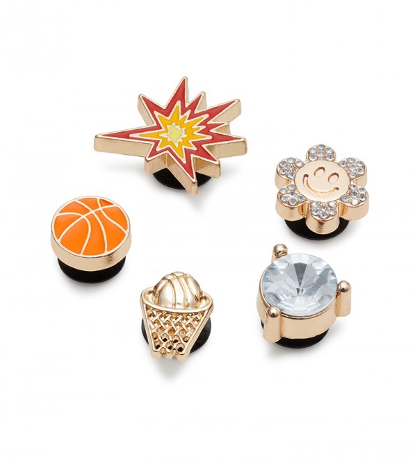 Pack of 5 Basketball Shoelery Jibbitz