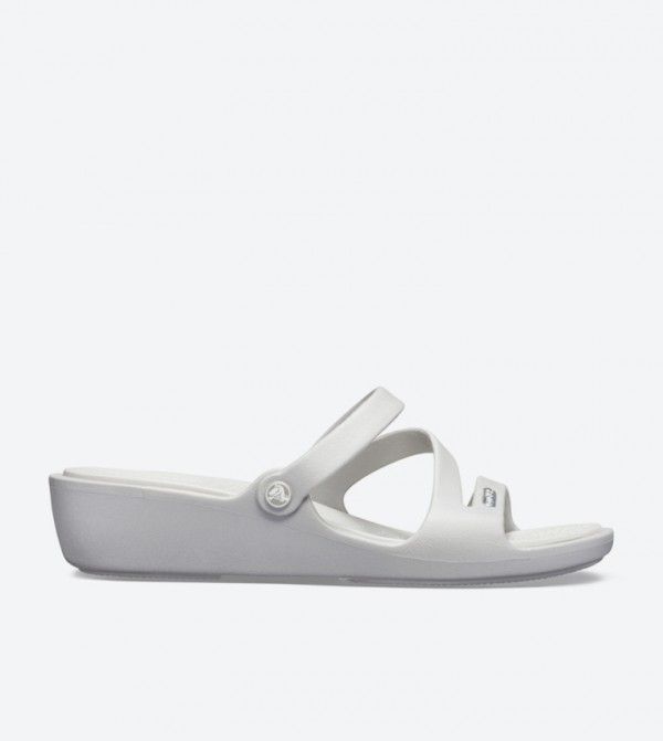 Patricia Multistrap Round Toe Wedge Sandals - Silver 10386-0L2