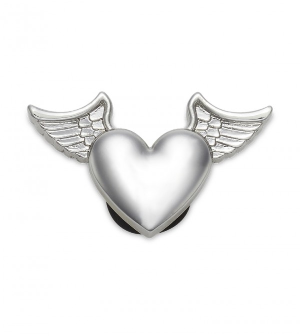 Silver Metal Heart and Wings