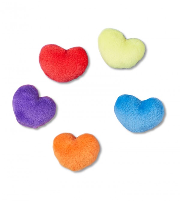 Fuzzy Heart 5 Pack