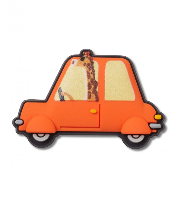 Giraffe Driving A Car