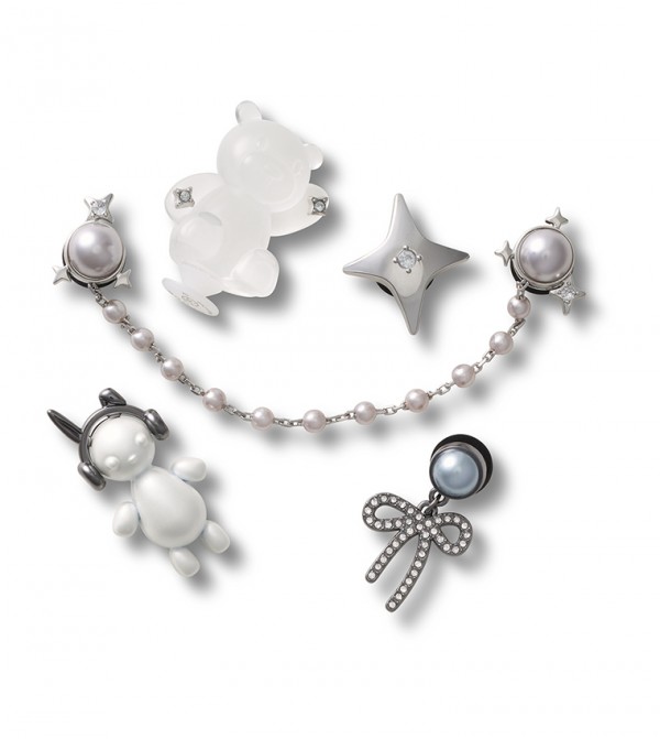Silver Cute Punk 5 Pack