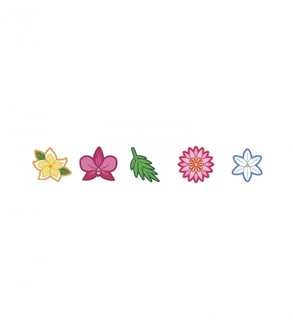 Tropical Flower Bunch 5 Pack