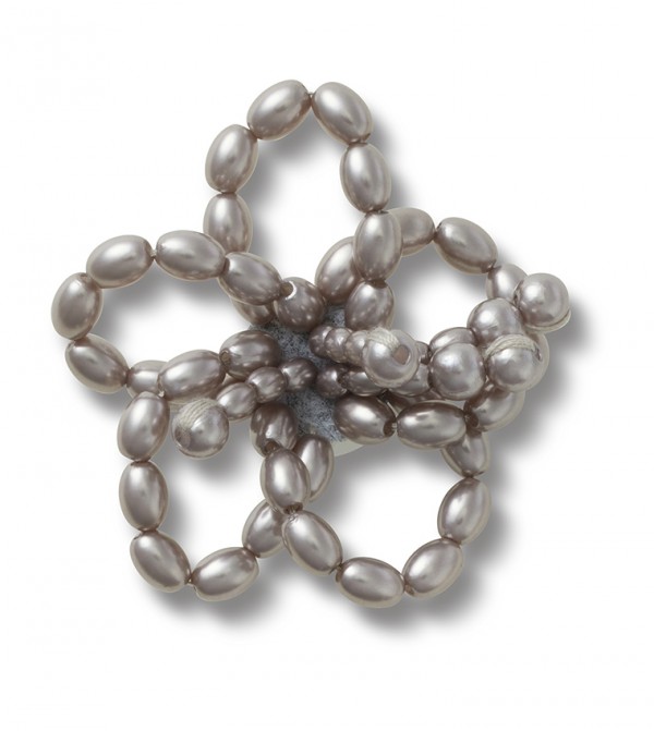 Black Pearl Beaded Floral