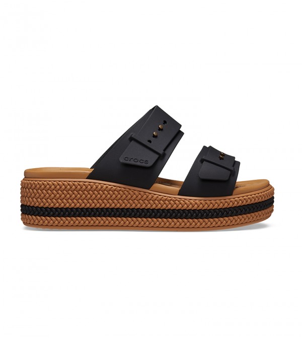 Brooklyn Woven Buckle Low Wedge