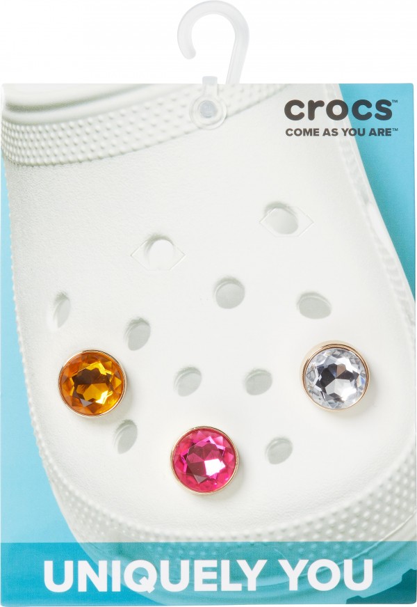 Crocs Jibbitz Sparkly Circle 3-Pack 2 One Size 