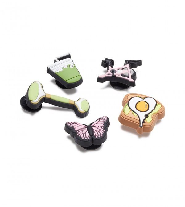 Pack of 5 Fit Chick Jibbitz