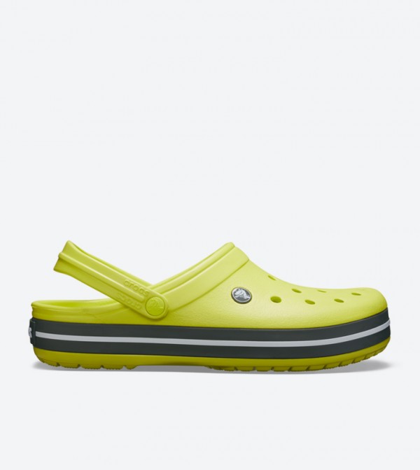 Crocband Back Ankle Strap Round Toe Clogs - Yellow 11016-725