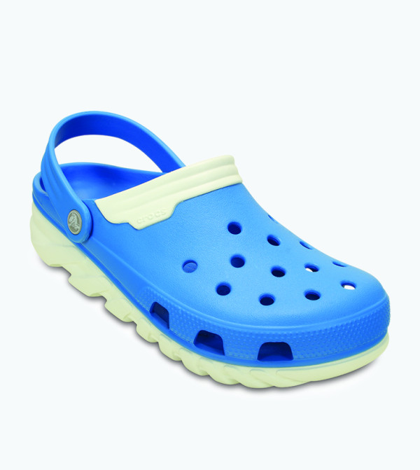 CROCS Duet Max Clog Clog Shoes Blue and White Crocs Duet Max Ii Clogs  main image 3