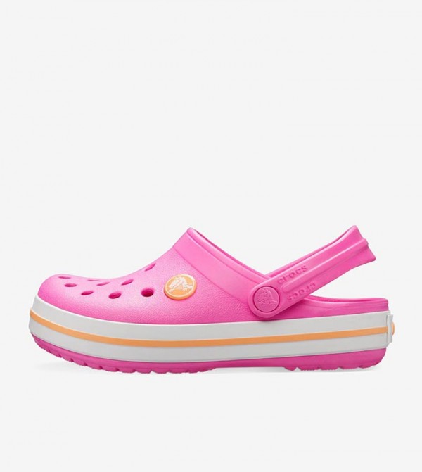 Crocband Sling Back Closure Round Toe Clogs - Pink