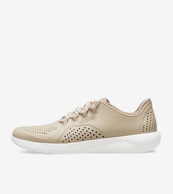 LiteRide Pacer Lace-Up Sneakers - Beige
