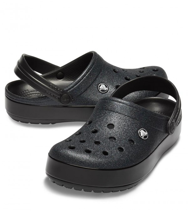 Crocband glitter clog black on sale