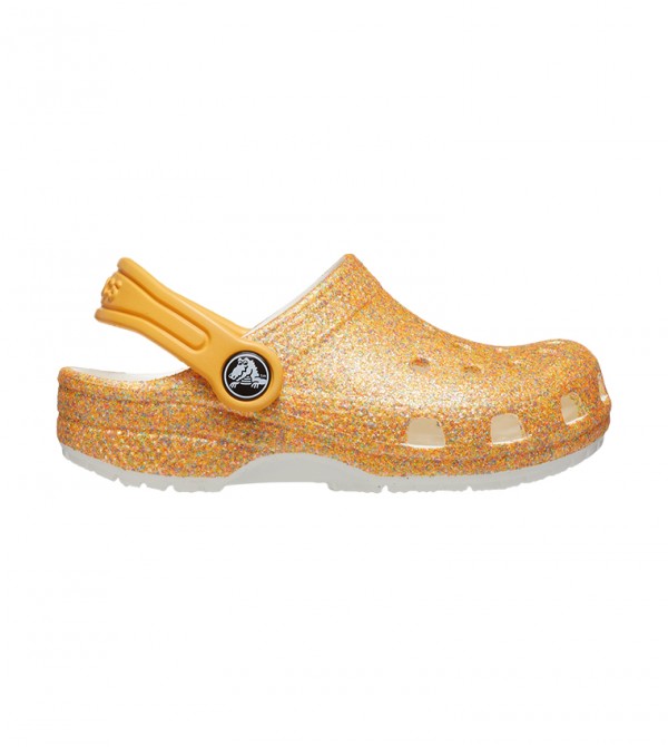 Glitter best sale gold crocs