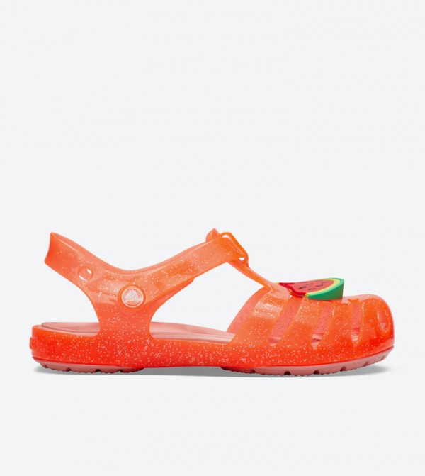 Isabella Charm Velcro Strap Closure Sandals - Orange 205535-6PJ