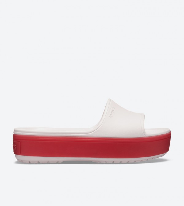 Crocband Round Toe Platform Slides - Light Pink 205631-6QB