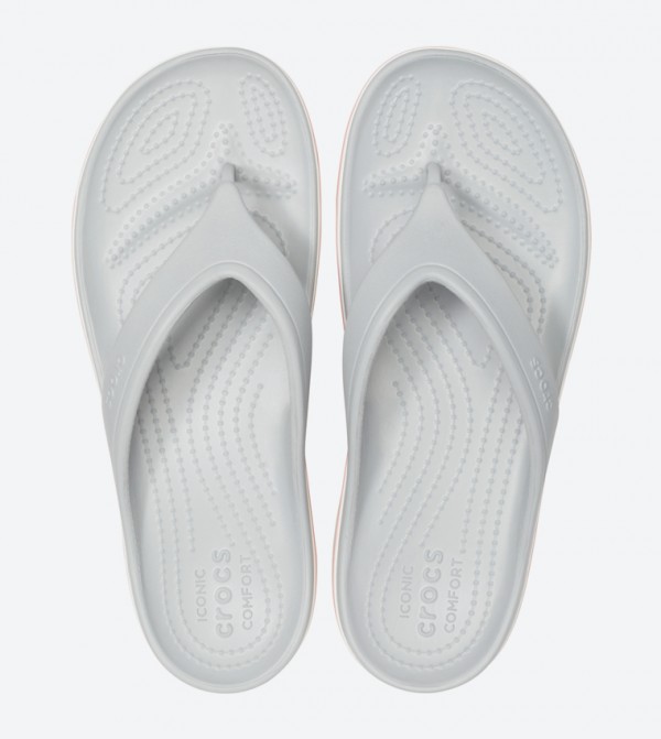 Crocs Crocband Platform Round Toe Flip Flops 6TH STREET.COM