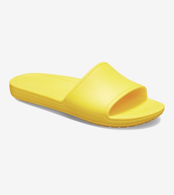 yellow croc slides