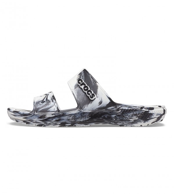 Crocs | Classic Crocs MarbledSandal Whi/Blk | Crocs