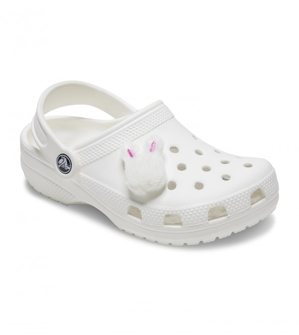 Fluffy white crocs deals