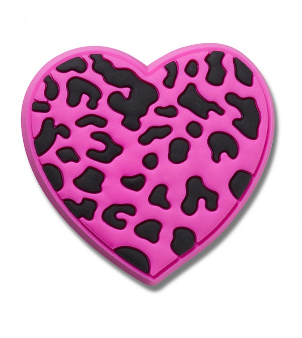 Purple Cheetah Print Heart