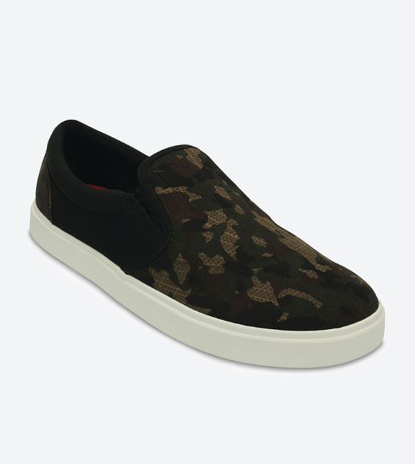 CROC\'S Men’s Citilane Graphic Slip-On Sneakers Crocs CitiLane Roka Graphic Slp Black/White Men Shoe [204966  main image 4