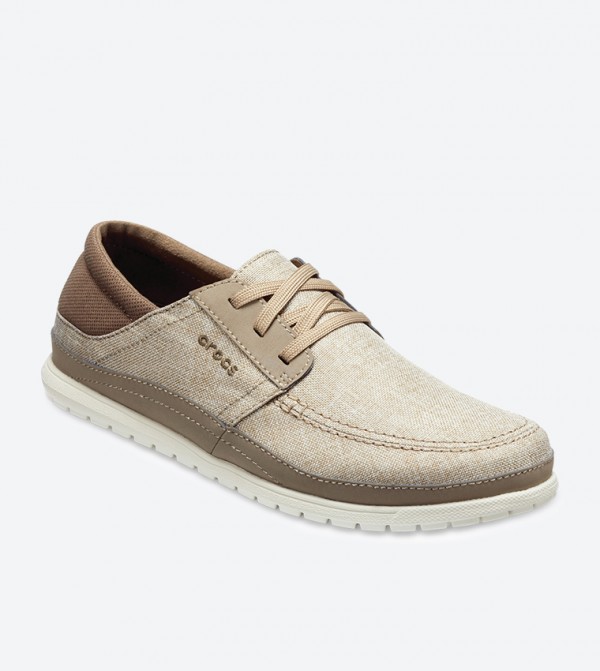 Crocs lace up boat shoe online