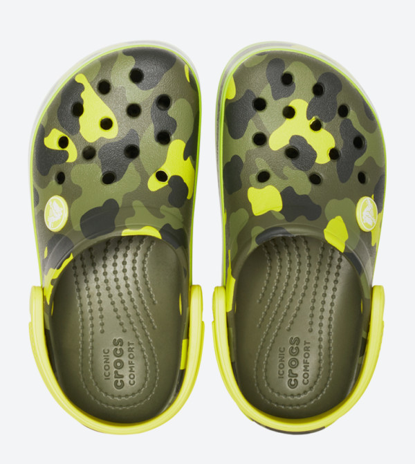 Crocs | Crocband Multi Graphic Round Toe Clogs | Crocs display picture 1