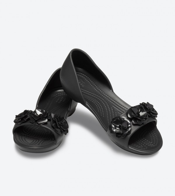 Crocs Lina Flower Dorsay Flat Sandals Crocs