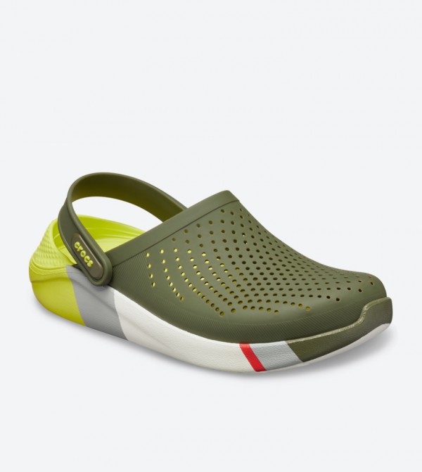 Crocs Literide Colorblock Round Toe Clogs Crocs