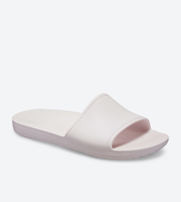 Crocs Sloane Broad Strap Round Toe Slides Crocs