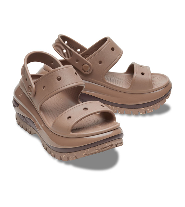 Crocs Mega Crush 207989-2Q9 Sandals Unisex M6/W8 Latte Heel Strap Shoes GBO3096 Crocs Mega Crush 207989-2Q9 Sandals Unisex M6/W8 Latte Heel  main image 2