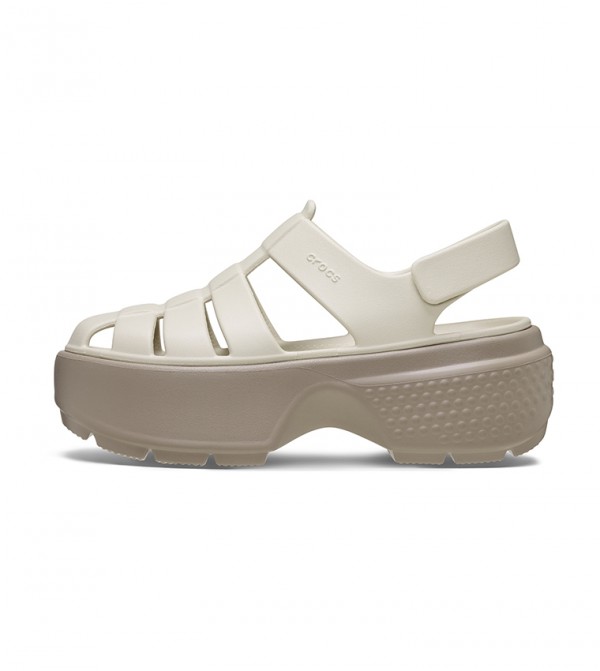 ◆crocs◆Stomp Fisherman Sandal 韓国発 21~26cm Amazon.com | Crocs Unisex Stomp Fisherman Sandal Almond Tint