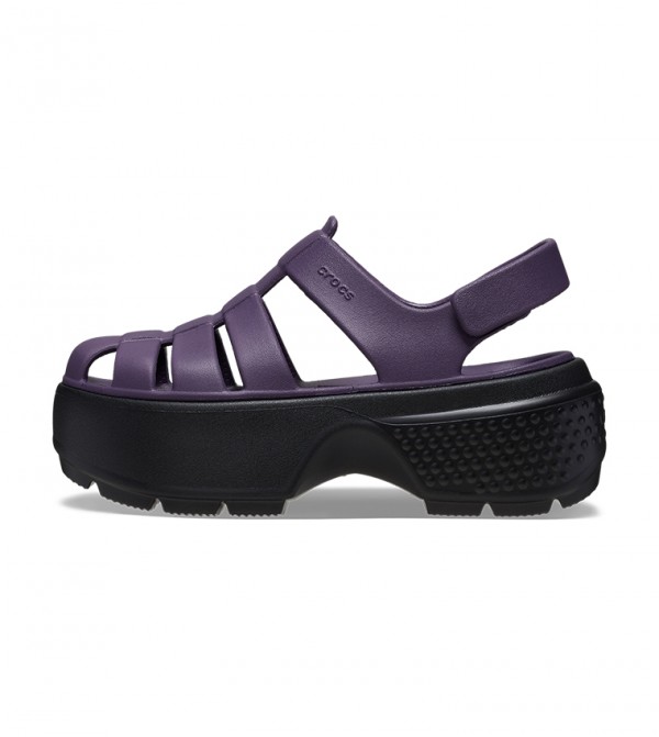 【CROCS】STOMP STUD MTL LC FISHERMAN SANDAL★追跡可 Crocs Stomp Fisherman Mocha Sandal Unisex Size Men 7 / Women