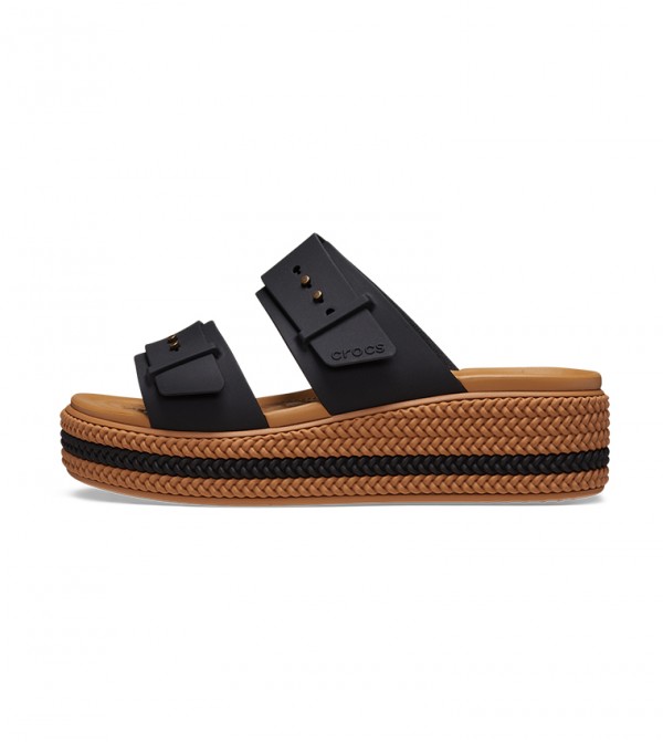 Crocs | Brooklyn Woven Buckle Low Wedge | Crocs