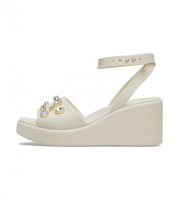 【CROCS】BROOKLYN ANKLE STRAP WEDGE/ウェッジソールサンダル クロックス公式】ブルックリン アンクル ストラップ ウェッジ