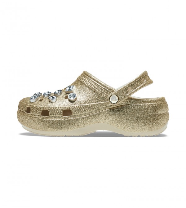 Crocs | Classic Platform Glitter Embellished Clog | Crocs