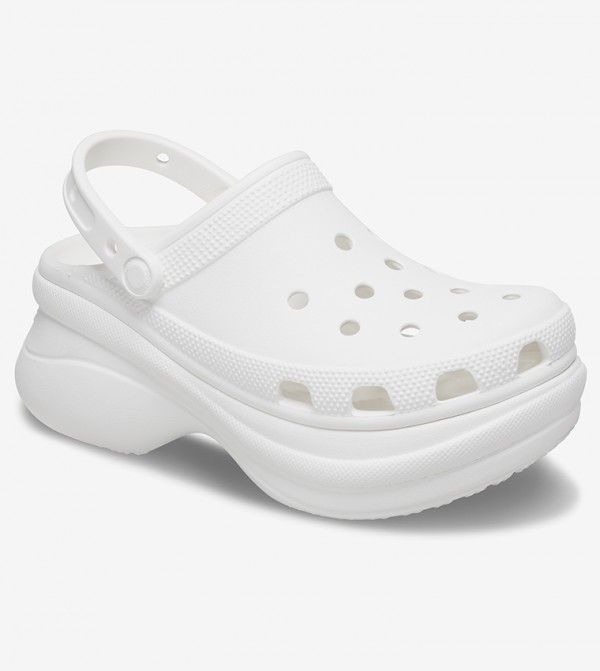 crocs classic bae clog white with chain