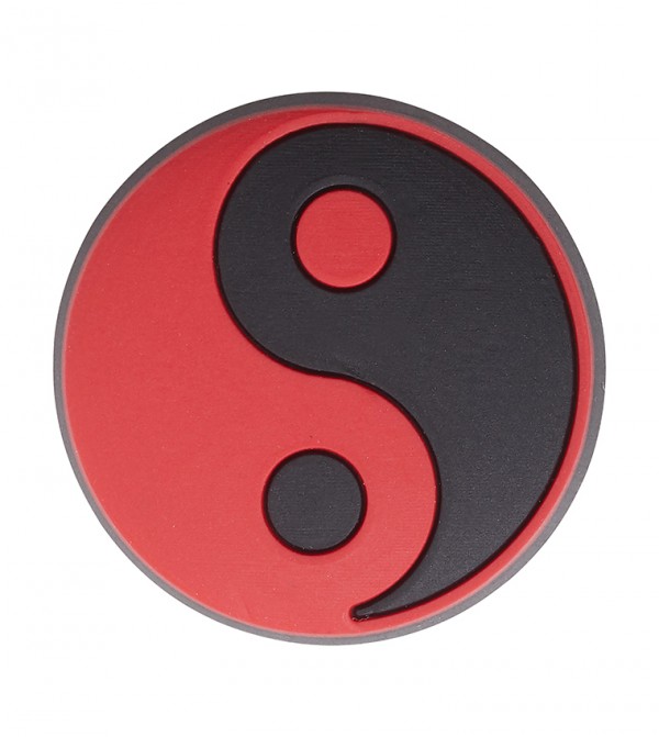 Crocs Red and Black Yin Yang Jibbitz Crocs