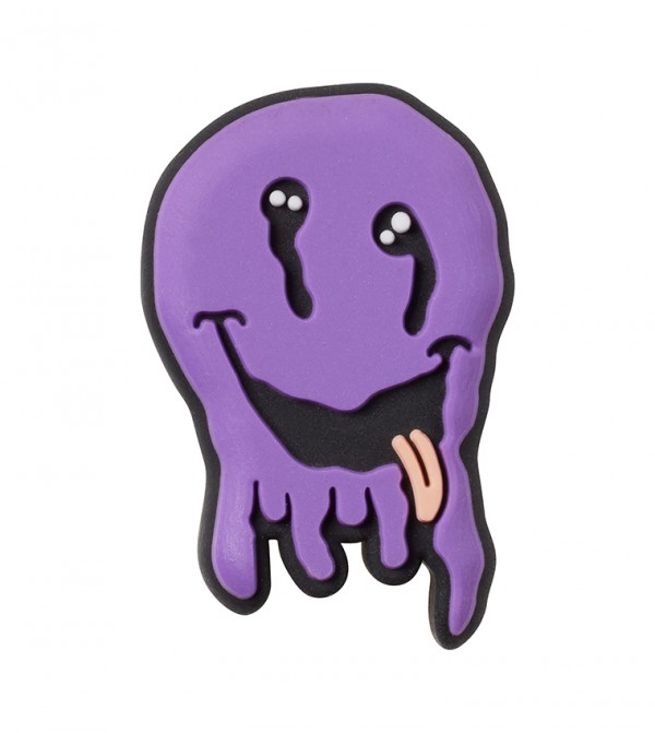 Crocs Purple Drip Smiley Face Jibbitz Crocs