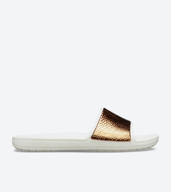 Crocs sloane metallic discount slide