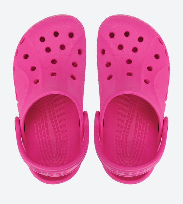 Neon magenta crocs on sale