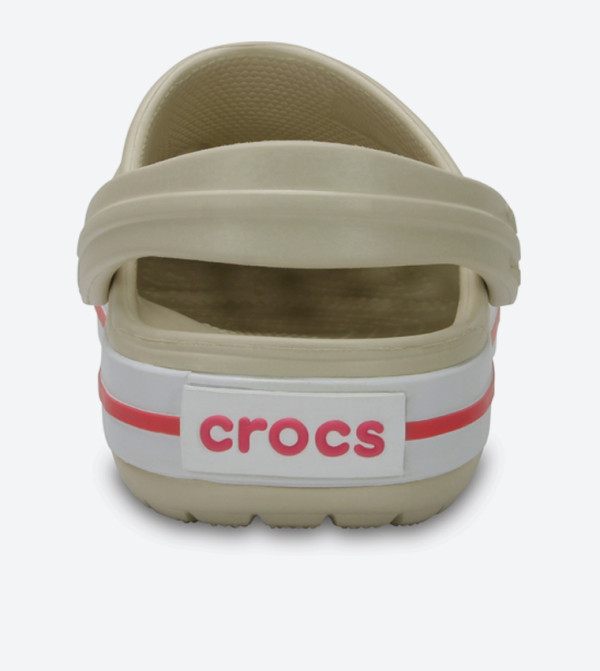 CROCBAND CUTOUT DETAIL ROUND TOE CLOGS - BEIGE - STUCCO  display picture 3