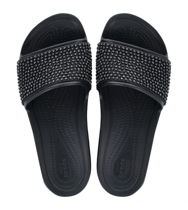 Crocs Sloane Embellished Slides 6TH STREET.COM